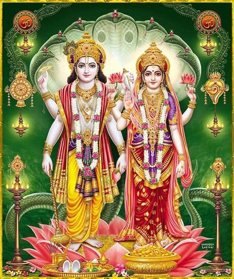 Lord Vishnu Laxmi Wallpapers