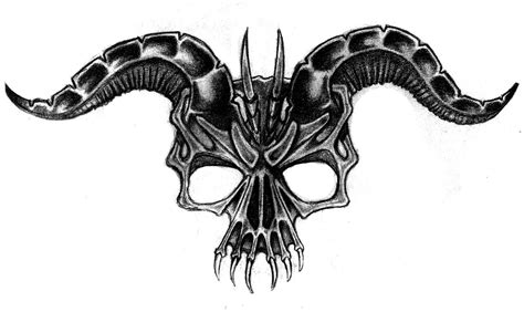 Demon Skull by MalcolmBlaisdell on DeviantArt