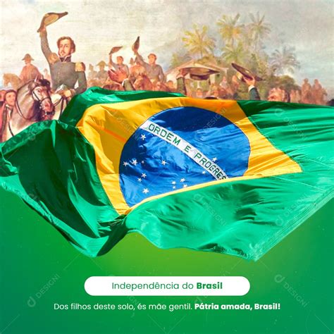 Social Media Pátria Amada Brasil Feliz Dia da Independência PSD