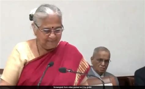 Sudha Murty Takes Oath As Rajya Sabha Mp Narayan Murthy Invited To