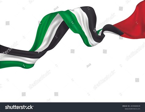 Uae Long Flag National Day Celebration Stock Photo 2039468639 ...