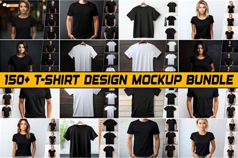 T Shirt Mockup Bundle Ai Generated Bundle Creative Fabrica