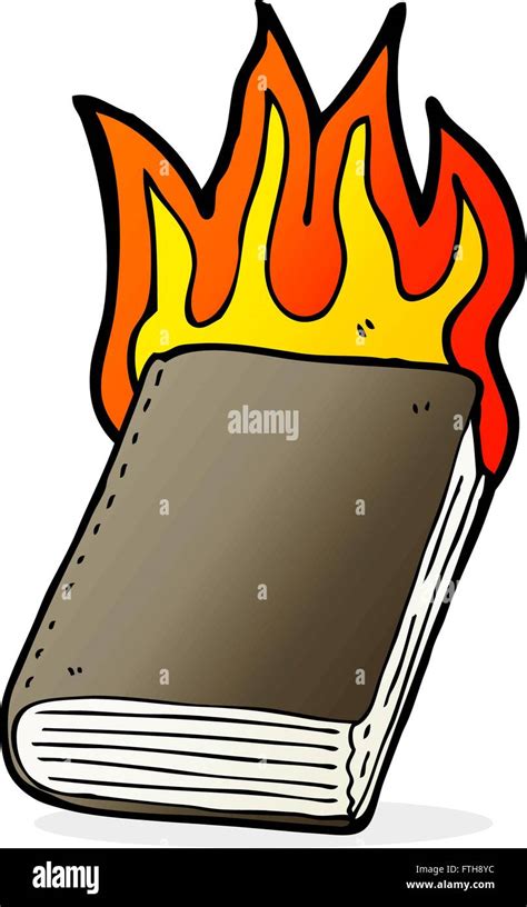 Cartoon Burning Book Stock Vector Image And Art Alamy