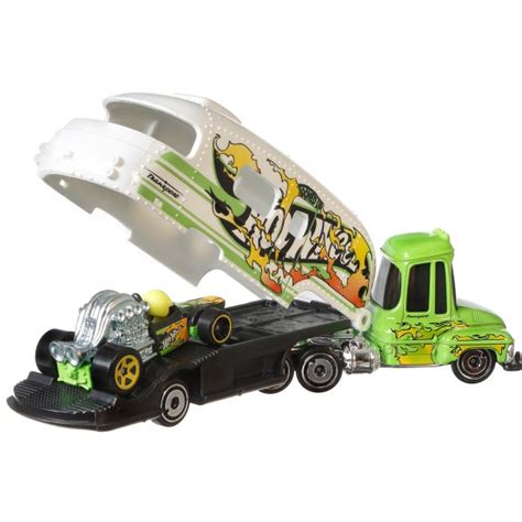 Hot Wheels City Tooned Up kisautó szállító kamion szett JatekBolt hu