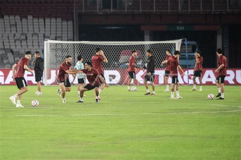 Latihan Timnas Indonesia Jelang Lawan Filipina ANTARA Foto