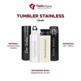 Jual Twindigital Custom Nama Logo Botol Minum Termos Stainless 500ml