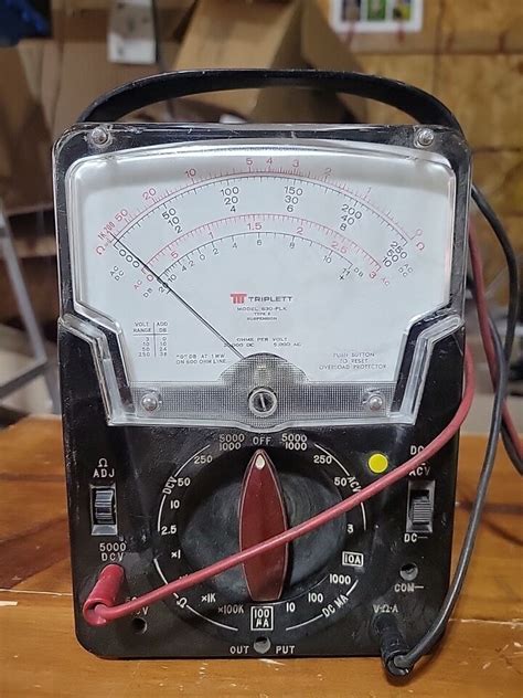 Triplett 630 PLK Type 6 Suspension Band Multimeter Volt Ohm Current