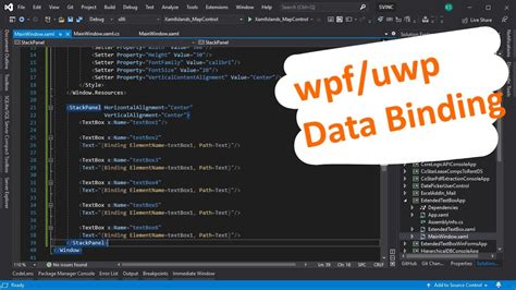 Wpf Uwp Data Binding Textbox Text Property Youtube