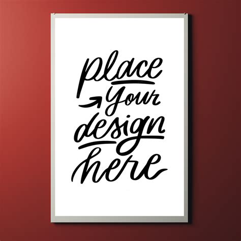 place your design here poster mockup 26657663 PSD