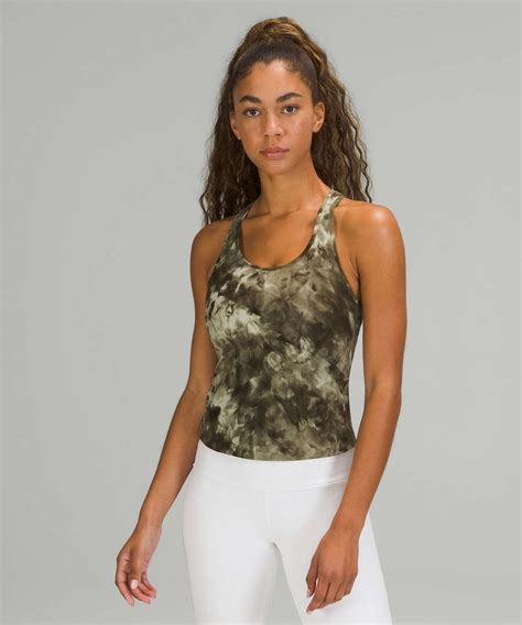 Lululemon Cool Racerback Short Tank Top Nulu Diamond Dye Light Sage