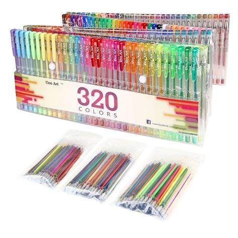 Colored Gel Pens Pack 120 Colors Gel Pens Set Of 240