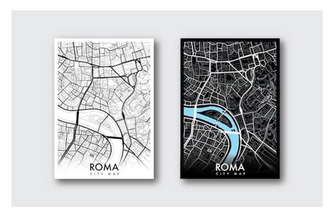 Premium Vector | Roma city map