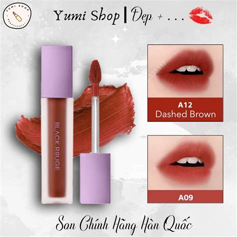 Son Kem Black Rouge Double Layer Over Velvet Ver Yumi Shop Shopee