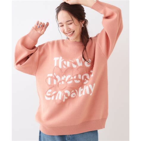 キューティーブロンド Cutie Blonde サガラフラワースウェットライクニット オレンジ ファッション通販 d fashion