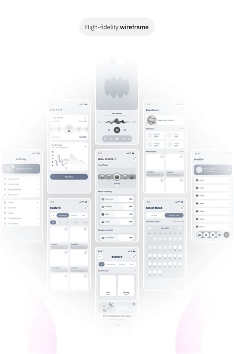Daily Mood Tracker App UI/UX Design :: Behance