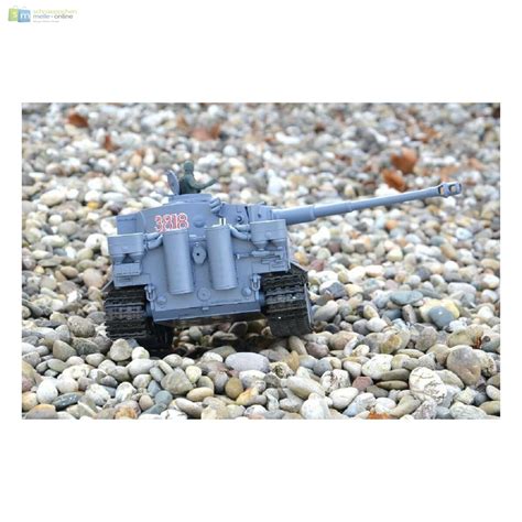 Rc Panzer German Tiger I Heng Long Grau Rauch Sound Stahlgetr