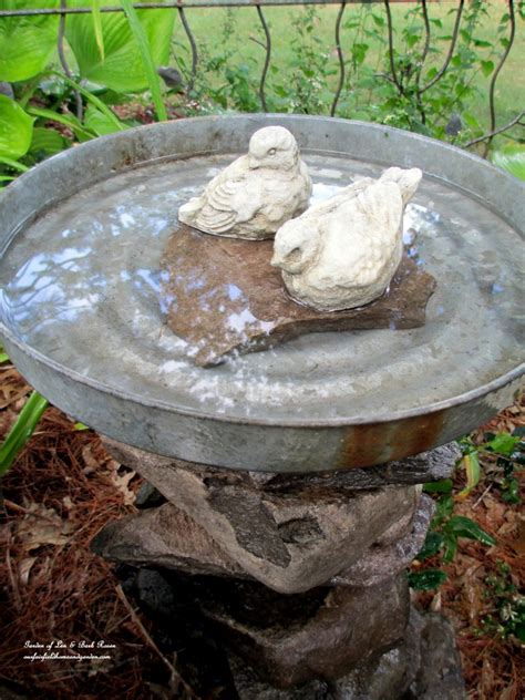 Diy Project Stacked Stone Bird Baths Our Fairfield Home And Garden