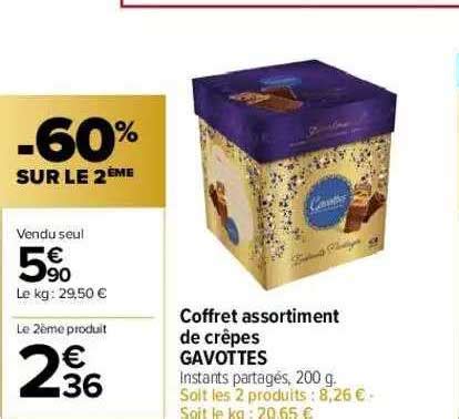 Promo Coffret Assortiment De Cr Pes Gavottes Chez Carrefour Market