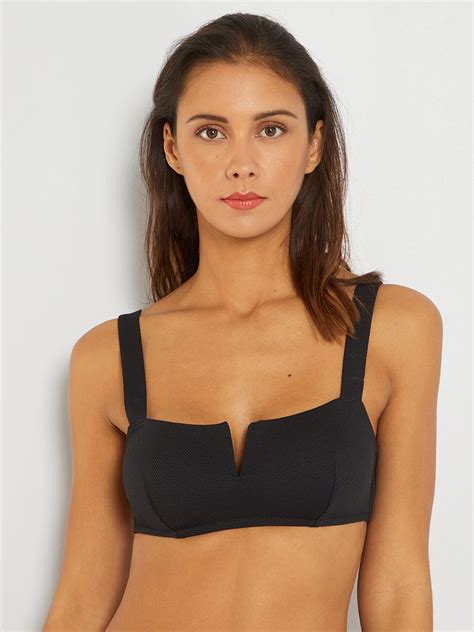 Reggiseno Bikini A Fascia Nero Kiabi