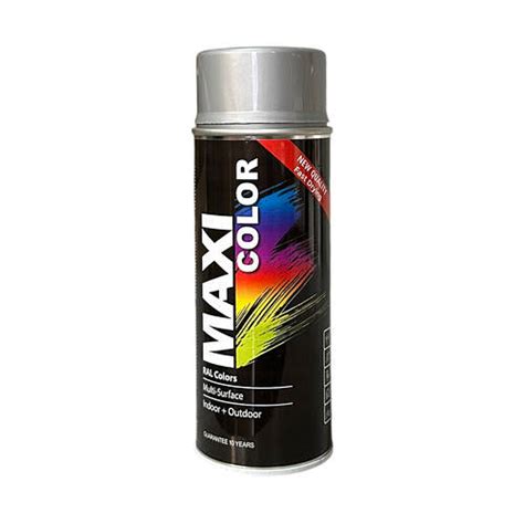 Краска серебристая в баллончике RAL 9006 MAXI COLOR AEROSOL Farbe 400 ...