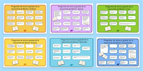 Preguntas De Lectura Guiada Seg N La Taxonom A De Bloom