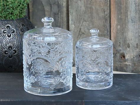 Large Glass Decorative Jars With Lids Large Decorative Glass Jar With