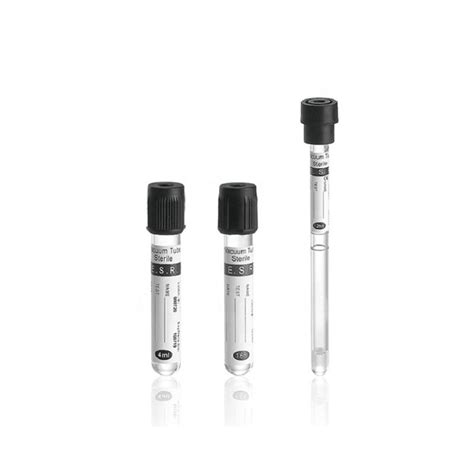 Esr Test Disposable Rubber Stopper Vacuum Blood Collection Tubes Ml