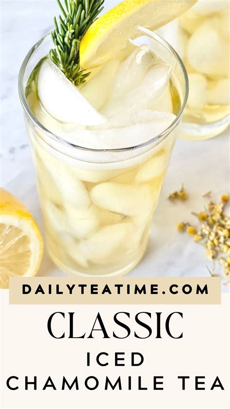 Iced Chamomile Tea Artofit