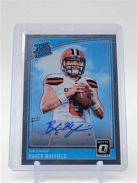 BAKER MAYFIELD 2018 DONRUSS OPTIC RATED ROOKIE RC AUTO 125 Q0908 EBay