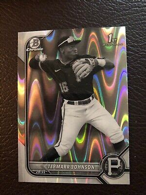 Termarr Johnson 2022 Bowman Chrome White Ray Wave BDC 130 A Beauty EBay