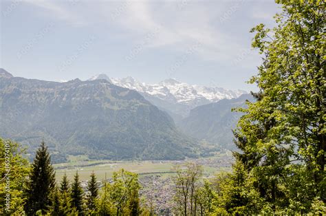 Interlaken Lauterbrunnen Männlichen Lauberhorn Eiger Mönch