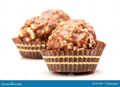 Chocolate Ball Stock Image Image Of Chocolate Eating 24216451