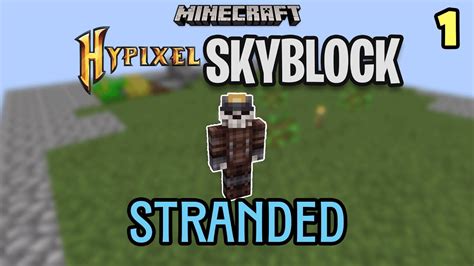 Getting Started In Stranded Hypixel Skyblock Youtube