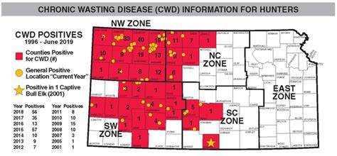 Positive CWD Deer Map / Maps / Hunting Regulations / Hunting / KDWP - KDWP