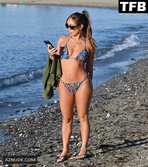 Lauryn Goodman Sexy Seen Showcasing Her Hot Bikini Body At The Beach In Marbella Aznude