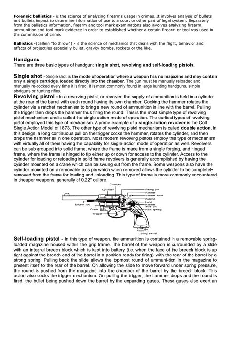 Forensic 6 Ballistics Criminology Studocu