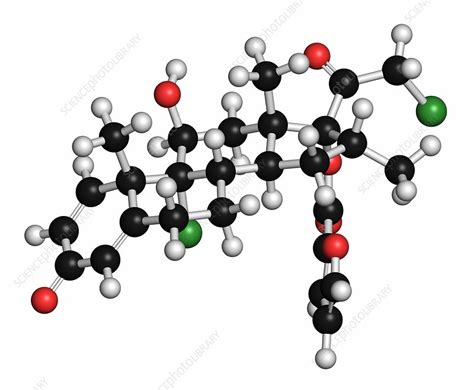 Mometasone Furoate Steroid Drug Molecule Stock Image F0129244