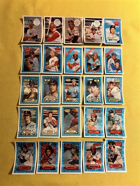 Kelloggs Clean D Super Stars Baseball Card Lot Cgc