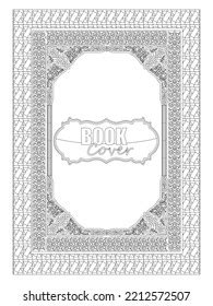 Book Cover Black White Border Frame Stock Vector (Royalty Free) 2212572507 | Shutterstock