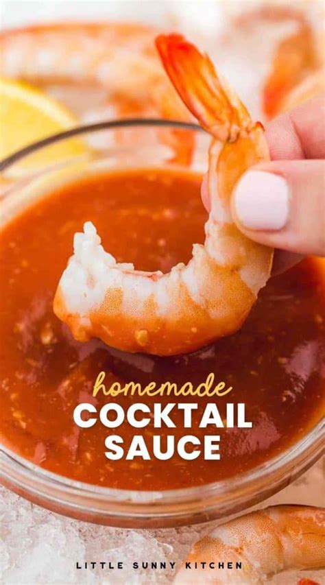 Best Cocktail Sauce Recipe Seafood Sauce Little Sunny Kitchen