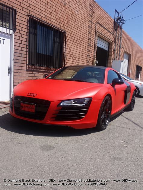 Audi R8 Wrapped in Matte Red by DBX