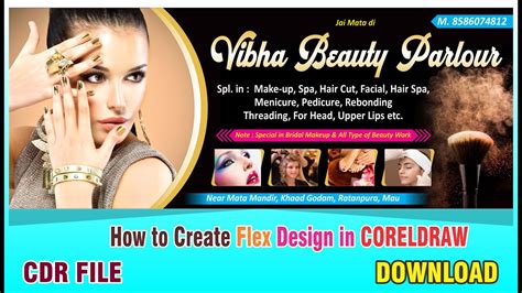 Flex Banner Design In Corel Draw Banner Design In Corel Draw Beauty