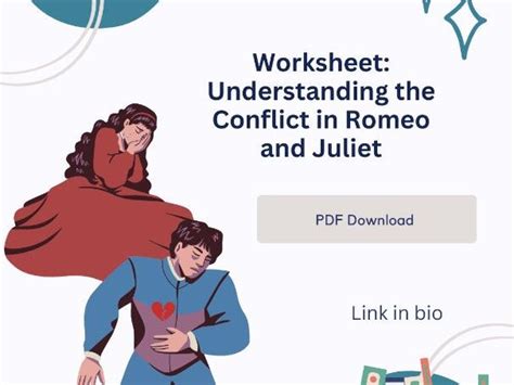 Conflict In Romeo And Juliet Worksheet Teaching Resources