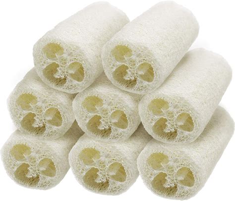 Zoji Natural Loofah Sponges Biodegradable Body Scrubbers Exfoliating