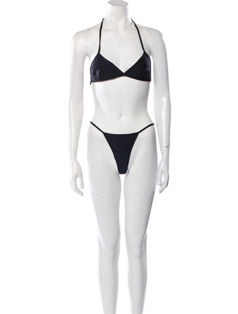 Gucci Crystal Embellishments Bikini W Tags Black Swimwear Clothing GUC The RealReal