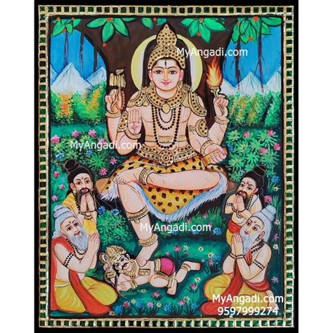 Dakshinamurthy Tanjore Painting, Buy Dakshinamurthy Tanjore Paintings ...