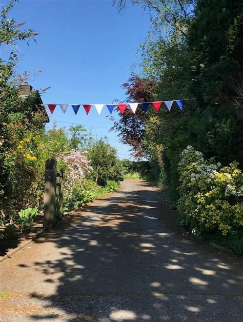 Red White And Blue Fabric Bunting Etsy Uk