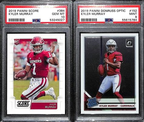 Lot Detail 2019 Kyler Murray Rookie Graded Lot Score 384 PSA 10