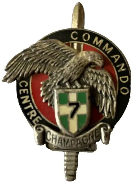 Insigne Militaire Commando Cec N Champagne Drago Paris G