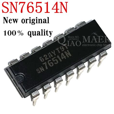 1 Pces Sn76514n Sn76514 Dip 14 Ic Novo E Original Circuitos Integrados